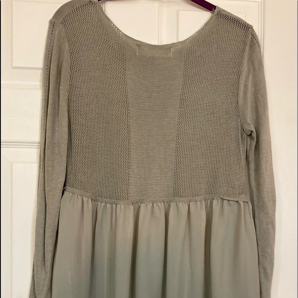 Zara‎ knit grey lightweight sweater top - Picture 3 of 6